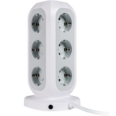 Verbatim Torre de Alimentación EUPT-01 con 11 Tomas CA, 2 USB-C y 2 USB-A, Blanco Verbatim Torre de Alimentación EUPT-01 con 11 Tomas CA, 2 USB-C y 2 USB-A, Blanco